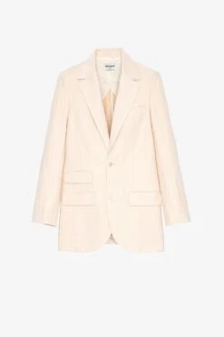 Zadig & Voltaire Violet Blazer Poudre -Zadig & Voltaire Clothing wwbl00796 poudre