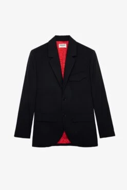 Zadig & Voltaire Vivi Blazer Black 11 Zadig & Voltaire Vivi Blazer Black -Zadig & Voltaire Clothing wwbl00804 noir