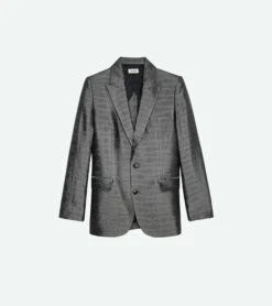Zadig & Voltaire Vegy Jacquard Blazer Anthracite -Zadig & Voltaire Clothing wwbl00826 anthracite 1 1