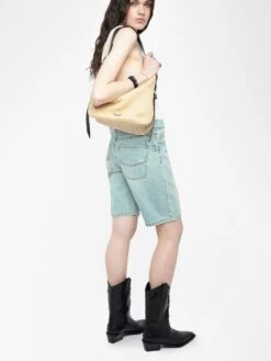 Zadig & Voltaire Sady Women's Denim Bermuda Shorts Light Blue -Zadig & Voltaire Clothing wwbs01161 light blue addi 2 modifier