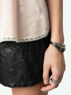 Zadig & Voltaire Christy Heart Camisole Pearly -Zadig & Voltaire Clothing wwcr01257 pearly addi 2