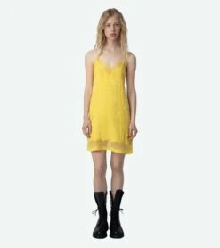 Zadig & Voltaire Crystal Silk Jacquard Dress Sun