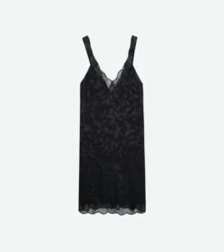 Zadig & Voltaire Renelle Silk Jacquard Dress Black -Zadig & Voltaire Clothing wwdr01273 noir