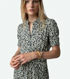 Zadig & Voltaire Rima Dress Vanille -Zadig & Voltaire Clothing wwdr01287 vanille 9