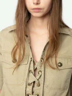 Zadig & Voltaire Record Dress Erable -Zadig & Voltaire Clothing wwdr02512 latte hover