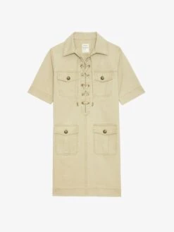 Zadig & Voltaire Record Dress Erable -Zadig & Voltaire Clothing wwdr02512 latte packshot