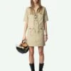 Zadig & Voltaire Record Dress Erable -Zadig & Voltaire Clothing wwdr02512 latte shooting