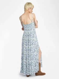 Zadig & Voltaire Rippie Dress Cloud 11 Zadig & Voltaire Rippie Dress Cloud -Zadig & Voltaire Clothing wwdr02673 cloud back
