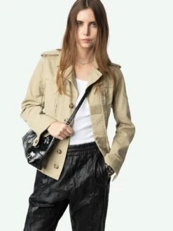 Zadig & Voltaire Klimi Parka Erable -Zadig & Voltaire Clothing wwow01672 latte addi 1