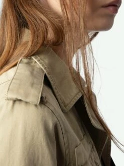 Zadig & Voltaire Klimi Parka Erable -Zadig & Voltaire Clothing wwow01672 latte addi 4