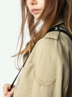 Zadig & Voltaire Klimi Parka Erable -Zadig & Voltaire Clothing wwow01672 latte hover