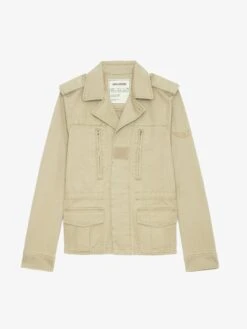 Zadig & Voltaire Klimi Parka Erable -Zadig & Voltaire Clothing wwow01672 latte packshot