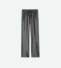 Zadig & Voltaire Pomy Jacquard Pants Anthracite -Zadig & Voltaire Clothing wwpa00776 anthracite 1 1