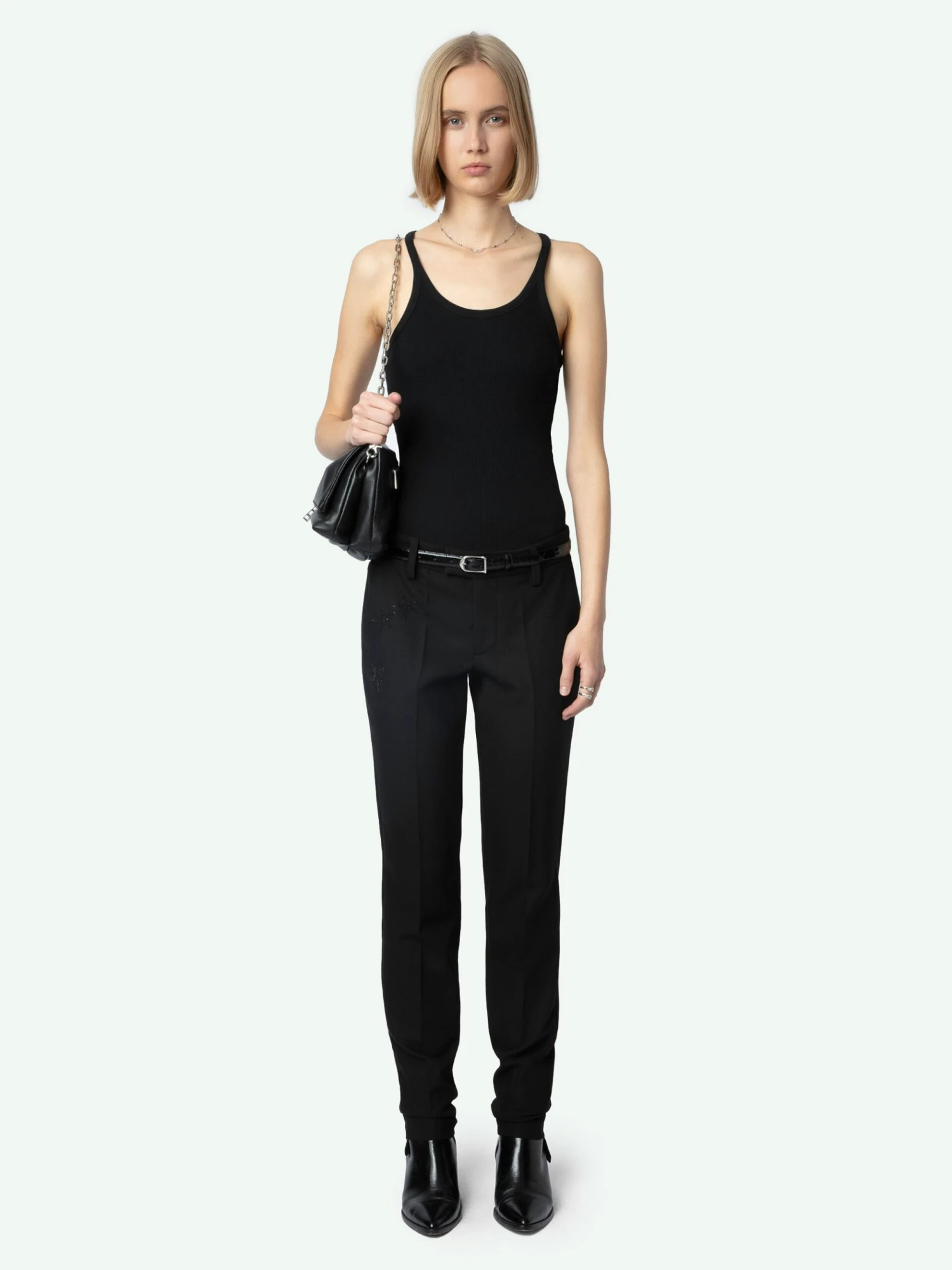 Zadig & Voltaire Prune Strass Star Trousers Black 3 Zadig & Voltaire Prune Strass Star Trousers Black