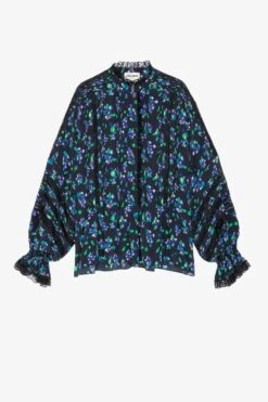 Zadig & Voltaire Tritelia Silk Blouse Black -Zadig & Voltaire Clothing wwsh00509 noir