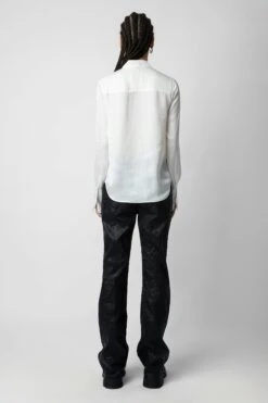 Zadig & Voltaire Tasko Satin Shirt Judo -Zadig & Voltaire Clothing wwsh00523 judo 5