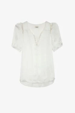 Zadig & Voltaire Twity Satin Top Lin 11 Zadig & Voltaire Twity Satin Top Lin -Zadig & Voltaire Clothing wwto00016 lin 1
