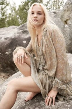 Zadig & Voltaire Ralice Dress Cloud -Zadig & Voltaire Clothing zv summer 1168