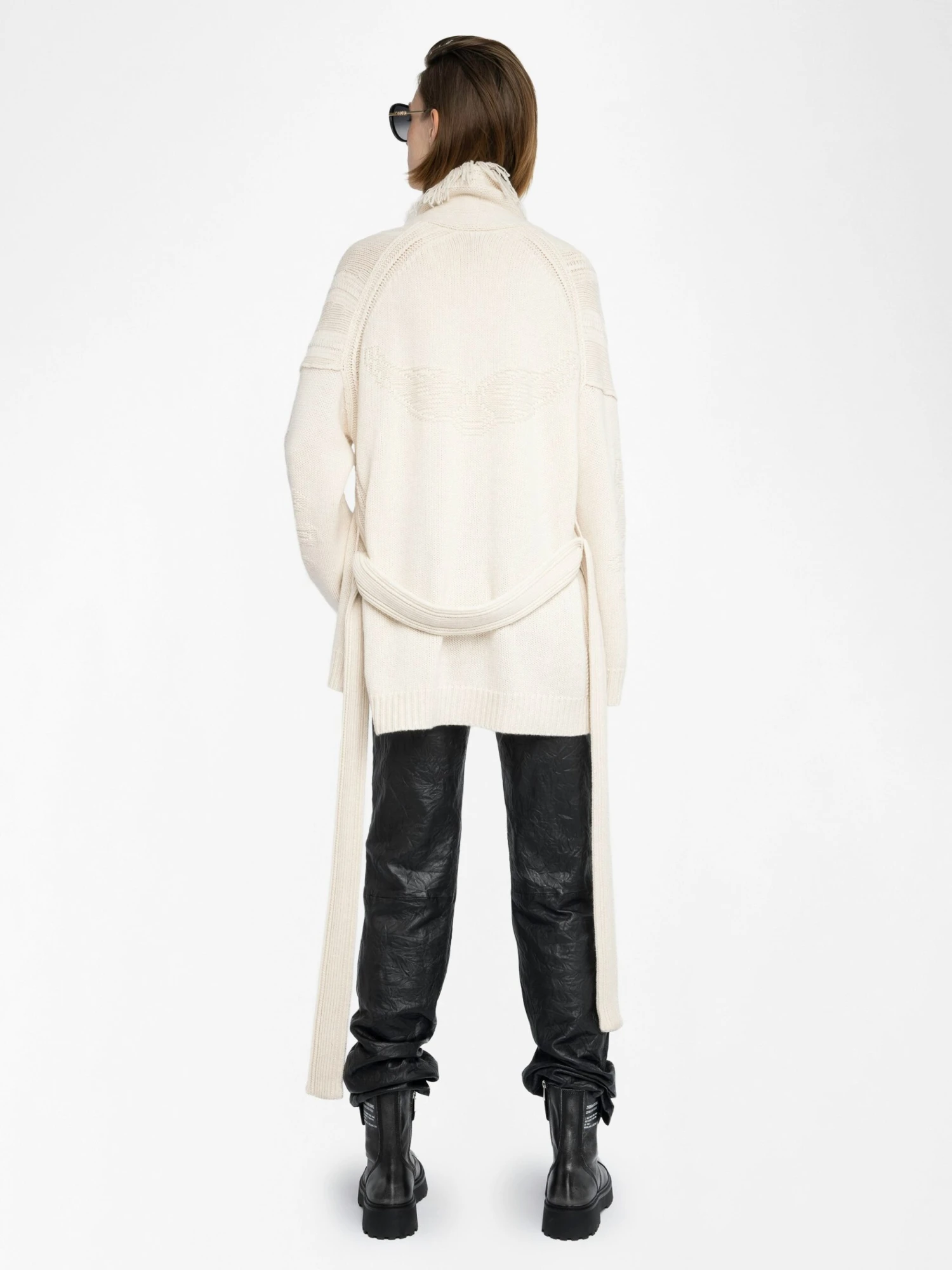 Zadig & Voltaire Clothing -Zadig & Voltaire Clothing KWCO01526 ECRU BACK 6877c2db47e3c scaled 1